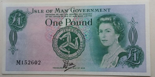 Isle man 1 banknote - isle, of