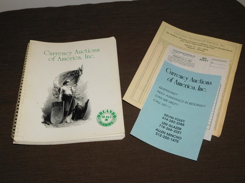 Coin book auction catalog - us,