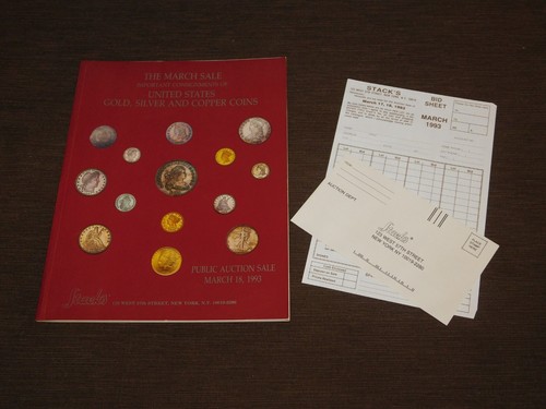 Coin book auction catalog - coin,